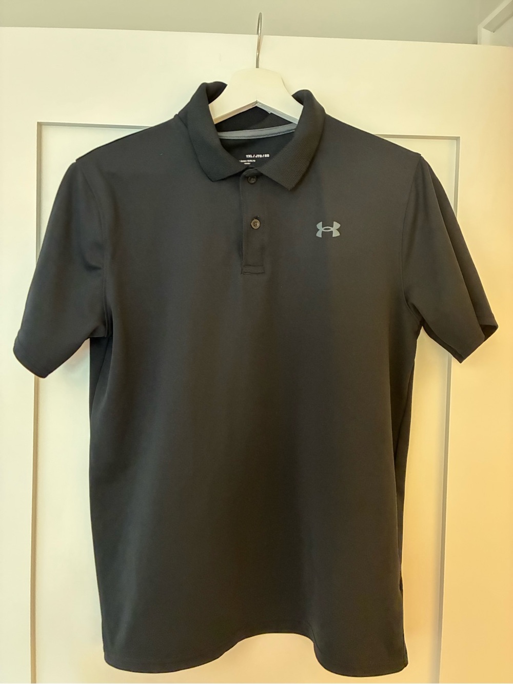 Under Armour Black Short-Sleeve Polo with Logo